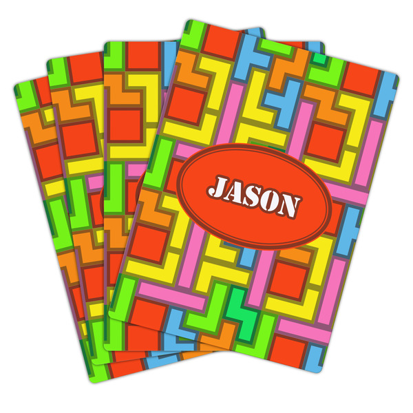 Tetromino Playing Cards - Hand Back View