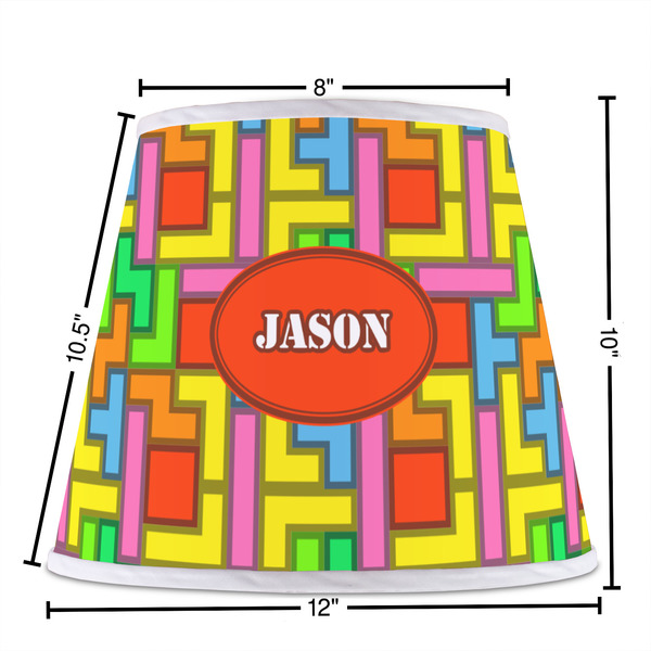 Tetromino Poly Film Empire Lampshade - Dimensions