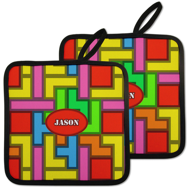 Tetromino Pot Holders - Set of 2 MAIN