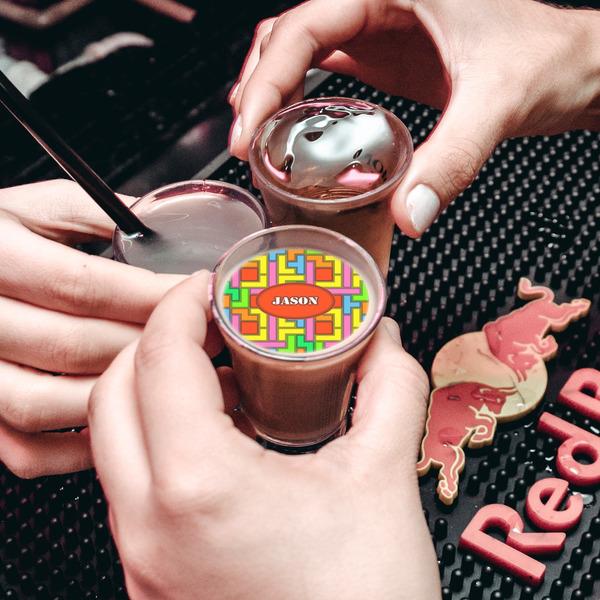 Tetromino Printed Drink Topper - XSmall - In Shot Glass