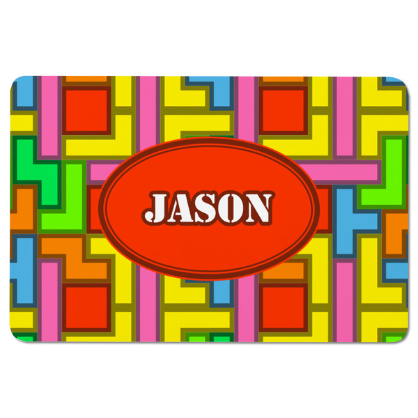 Tetromino Rectangular Fridge Magnet - FRONT