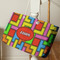 Tetromino Large Rope Tote - Life Style