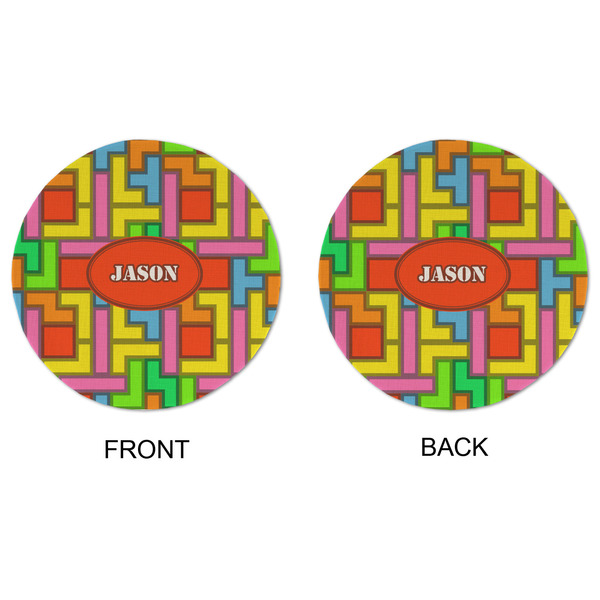 Tetromino Round Linen Placemats - APPROVAL (double sided)