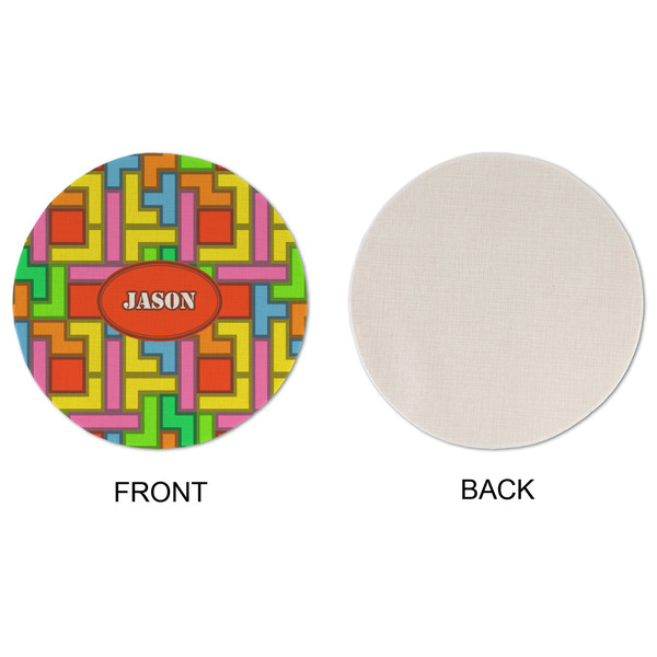 Tetromino Round Linen Placemats - APPROVAL (single sided)