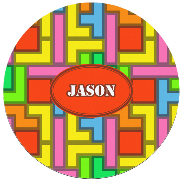 Tetromino Round Mousepad - APPROVAL