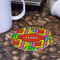 Tetromino Round Paper Coaster - Front
