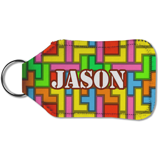 Tetromino Sanitizer Holder Keychain - Small (Back)