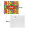 Tetromino Security Blanket - Front & White Back View