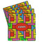 Tetromino Absorbent Stone Coasters - Set of 4 (Personalized)