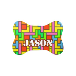 Tetromino Bone Shaped Dog Food Mat (Small) (Personalized)