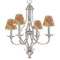 Tetromino Small Chandelier Shade - LIFESTYLE (on chandelier)