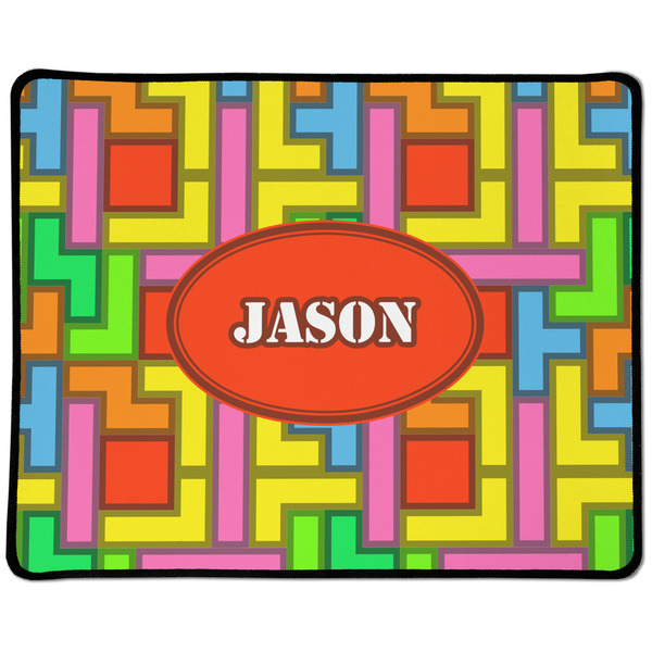 Custom Tetromino Large Gaming Mouse Pad - 12.5" x 10" (Personalized)