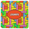 Tetromino Square Rubber Backed Coaster (Personalized)