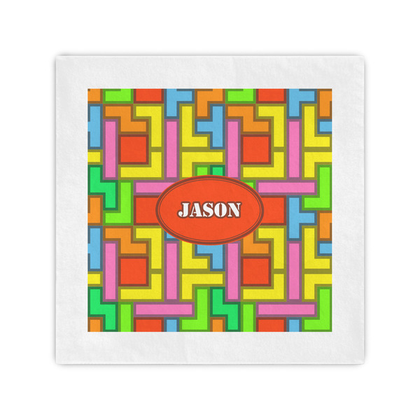 Custom Tetromino Cocktail Napkins (Personalized)