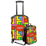 Tetromino Kids 2-Piece Luggage Set - Suitcase & Backpack (Personalized)