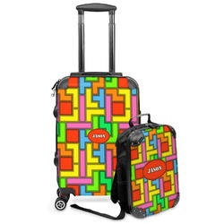 Tetromino Kids 2-Piece Luggage Set - Suitcase & Backpack (Personalized)