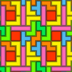 Tetromino Fabric by the Yard