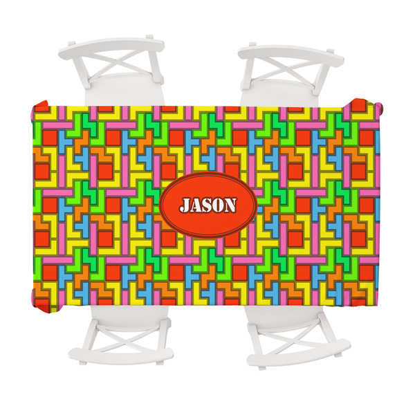 Custom Tetromino Tablecloth - 58"x102" (Personalized)