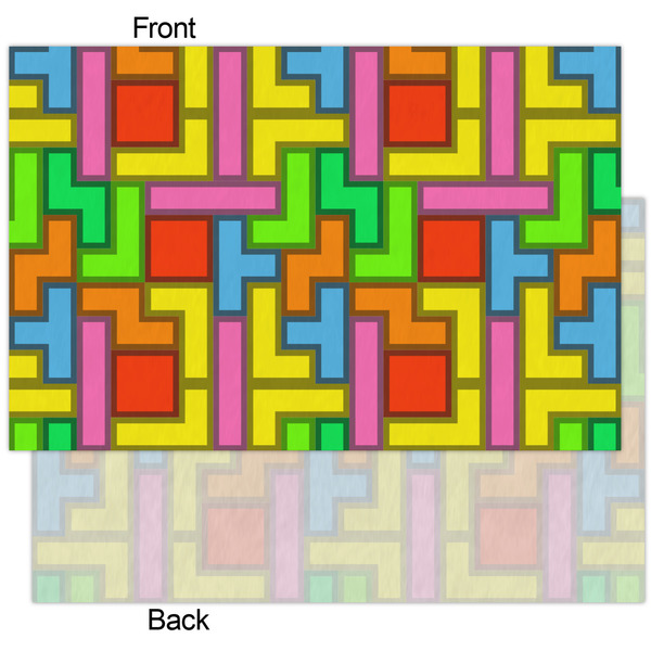 Tetromino Tissue Paper - Heavyweight - XL - Front & Back