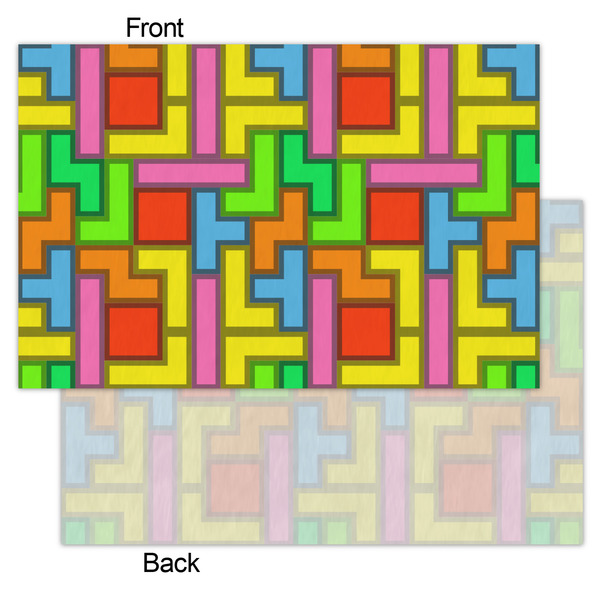 Tetromino Tissue Paper - Lightweight - Small - Front & Back