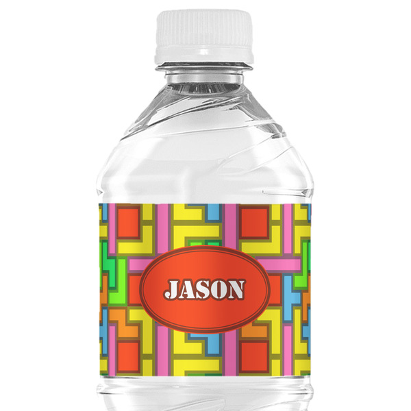 Custom Tetromino Water Bottle Labels - Custom Sized (Personalized)