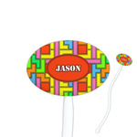 Tetromino Oval Plastic Stir Sticks (Personalized)
