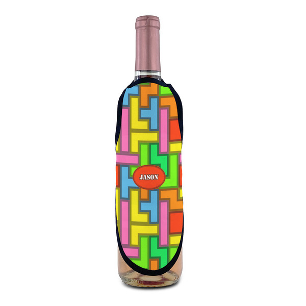 Tetromino Wine Bottle Apron - IN CONTEXT