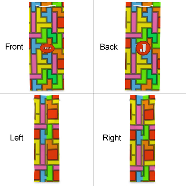 Tetromino Wine Gift Bag - Gloss - Approval