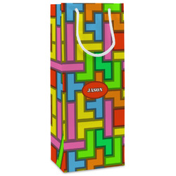 Tetromino Wine Gift Bags (Personalized)