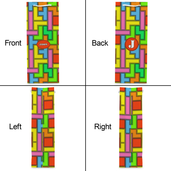 Tetromino Wine Gift Bag - Matte - Approval