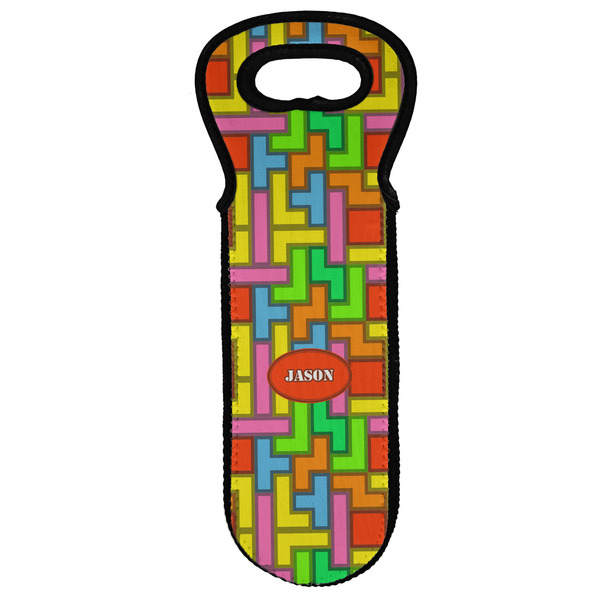 Custom Tetromino Wine Tote Bag (Personalized)