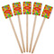 Tetromino Wooden 6.25" Stir Stick - Rectangular - Fan View