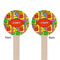 Tetromino Wooden 6" Stir Stick - Round - Double Sided - Front & Back