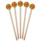 Tetromino Wooden 7.5" Stir Stick - Round - Fan View