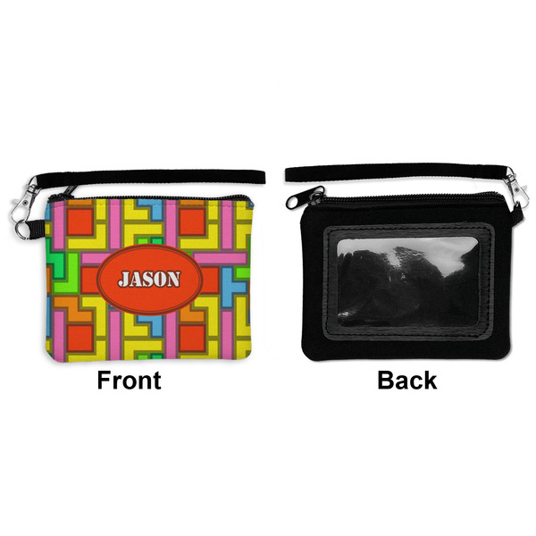 Tetromino Wristlet ID Cases - Front & Back