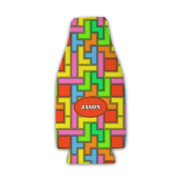 Custom Tetromino Zipper Bottle Cooler (Personalized)