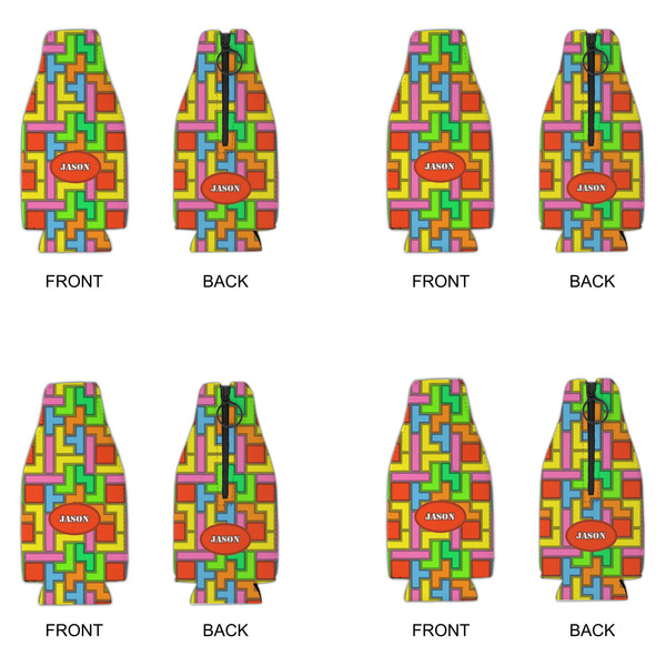 Tetromino Zipper Bottle Cooler - Set of 4 - APPROVAL