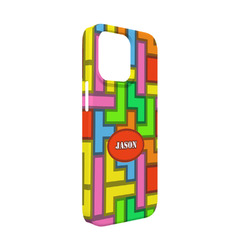 Tetromino iPhone Case - Plastic - iPhone 13 Mini (Personalized)