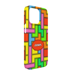 Tetromino iPhone Case - Plastic - iPhone 13 Pro (Personalized)