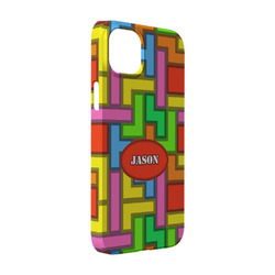 Tetromino iPhone Case - Plastic - iPhone 14 (Personalized)
