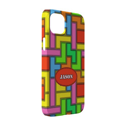 Tetromino iPhone Case - Plastic - iPhone 14 Pro (Personalized)