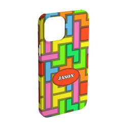 Tetromino iPhone Case - Plastic - iPhone 15 (Personalized)