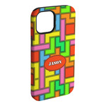 Tetromino iPhone Case - Rubber Lined - iPhone 15 Plus (Personalized)