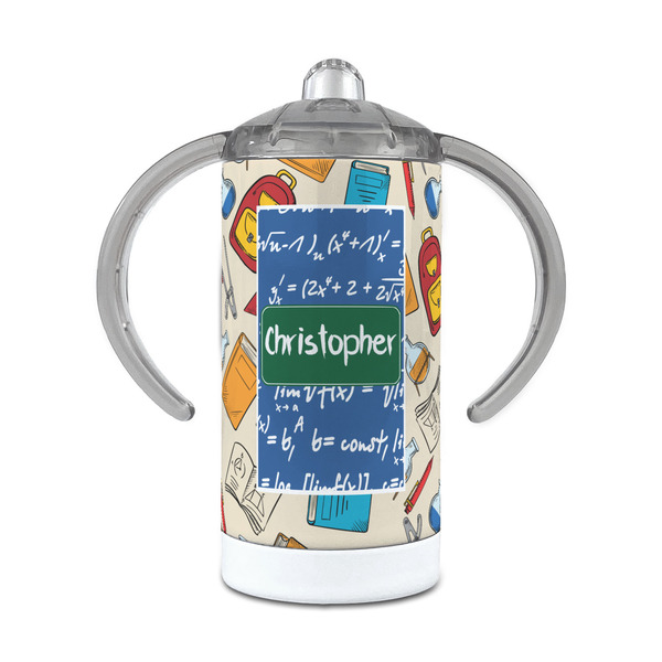 Custom Math Lesson 12 oz Stainless Steel Sippy Cup (Personalized)
