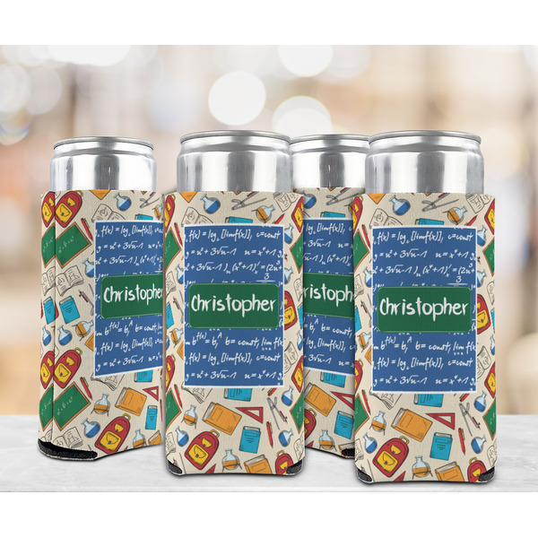 Math Lesson 12oz Tall Can Sleeve - Set of 4 - LIFESTYLE