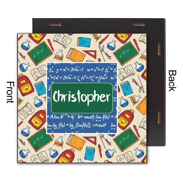 Math Lesson 12x12 Wood Print - Front & Back View