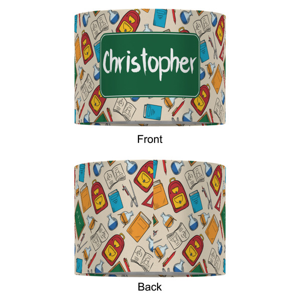 Math Lesson 16" Drum Lampshade - APPROVAL (Fabric)