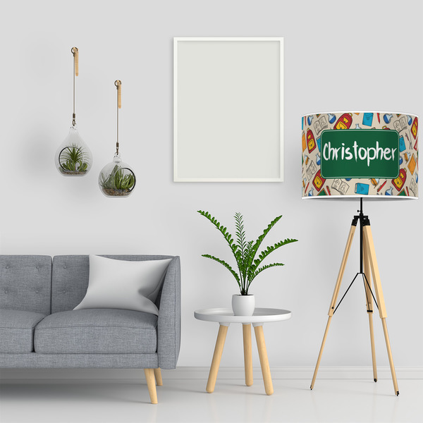 Math Lesson 16" Drum Lampshade - LIFESTYLE