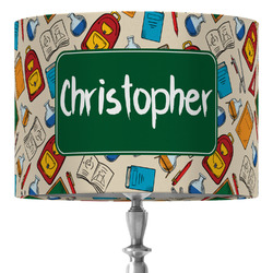 Math Lesson 16" Drum Lamp Shade - Fabric (Personalized)