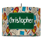 Math Lesson 16" Drum Pendant Lamp - Fabric (Personalized)
